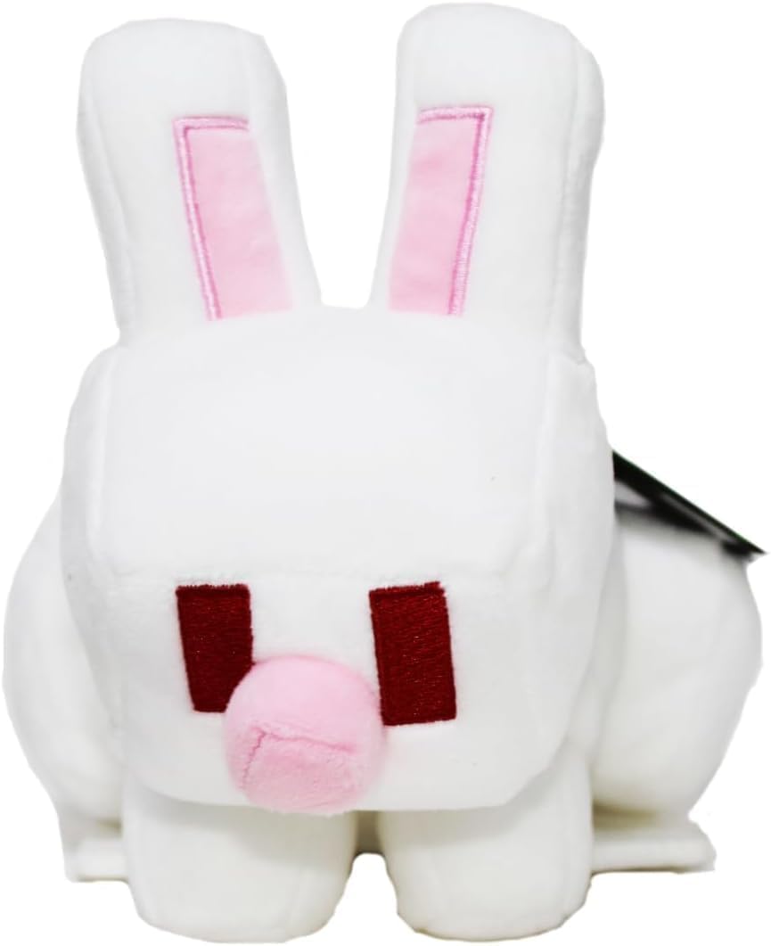 マインクラフト ウサギ Rabbit ぬいぐるみ キャラクター ソフトドール 約20cm ビデオゲームモチーフ マイクラ ごっこ遊び ままごと おもちゃ 誕生日 クリスマス 女の子 男の子【並行輸入品】Mattel Minecraft Basic Plush Character Soft Dolls