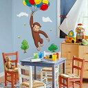 【並行輸入品】 ウォールステッカー おさるのジョージ 壁紙 ビッグサイズ 子供部屋 RoomMates rmk1082gm Curious George Pee...