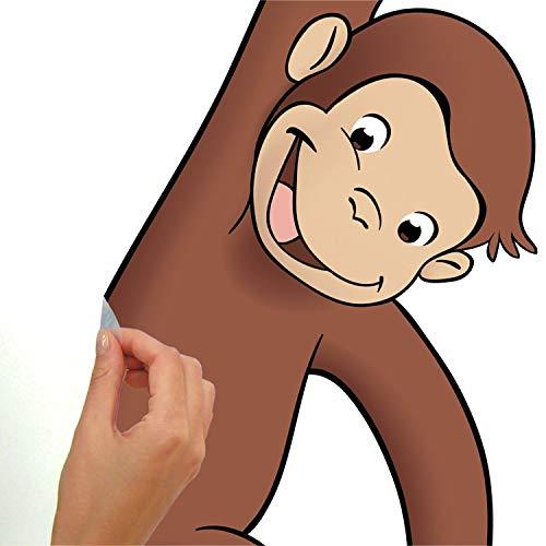 奉呈 ウォールステッカー おさるのジョージ 壁紙 ビッグサイズ 子供部屋 Roommates Rmk10gm Curious George Peel Stick Giant Wall Decal Ukacm Org