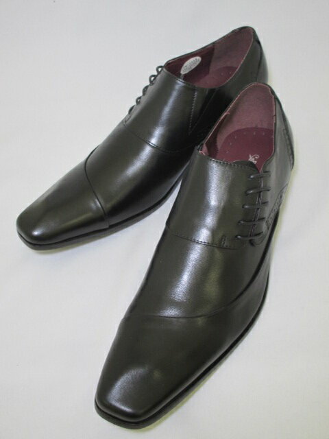 Bump N'GRIND バンプアンドグラインド　BG-6001 送料無料 革靴　本革　ビジネス　オフィス　オフィスカジュアル　ロングノーズ　黒　ブ..