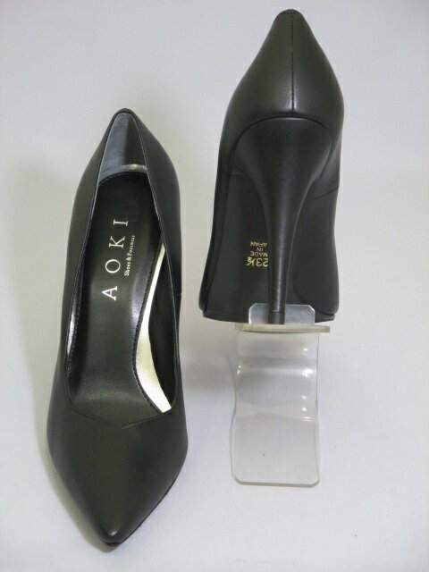 当店オリジナルシューズ　本革10cmヒールパンプス　日本製　本革　ハイヒール　パンプス　国産　黒　ブラック
