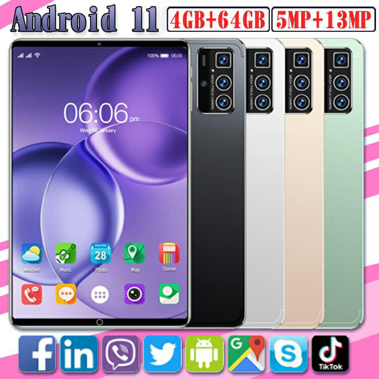 \スーパー SALE 半額!/タブレット pc 本体 10.1インチ Android11.0 高性能 RAM4GB/ROM64GBWi-Fi 通話対応 IPS液晶 simフリー GPS GMS認証 軽量 在宅勤務 ネット授業 プレゼント【 端末 家電 本体 子供 】