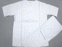パジャマ レディース 五分袖 M/L 日本製 レディースパジャマ 48691 サックス 綿100% 半袖・長ズボン 薄手 夏用 婦人用 母の日 bell jun...