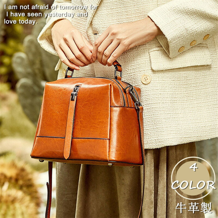 【時間限定10％OFF】ハンドバッグ ショルダーバッグ 本革バッグ レディース 牛革 ショルダー付き 斜めがけ 軽量 シンプル カジュアル 2way 旅行 肩掛け レディースバッグ 鞄 バッグ 斜めがけバッグ かわいい 20代30代40代 カバン 通学通勤 送料無料