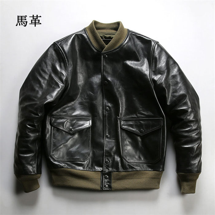乐天商城 - 【時間限定10%OFF】本革ジャケット ジャケット 革ジャン 馬革 ライダースジャケット 復古 レザージャケット バイクジャケット カジュアル スポーツ風 メンズ 上品 2023秋冬新作 送料無料