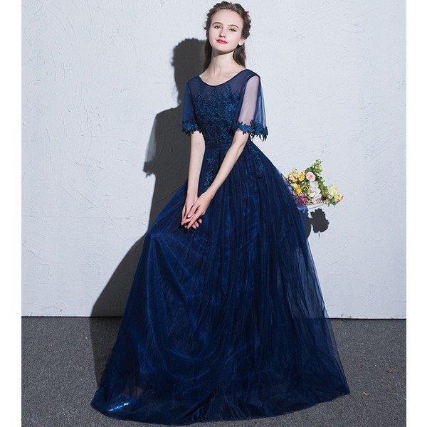 【時間限定10％OFF】パーティードレス 結婚式 ドレス ウェディングドレス 大きいサイズ ロングドレス 袖あり 二次会 披露宴 パーティドレス 演奏会 フォーマル お呼ばれ