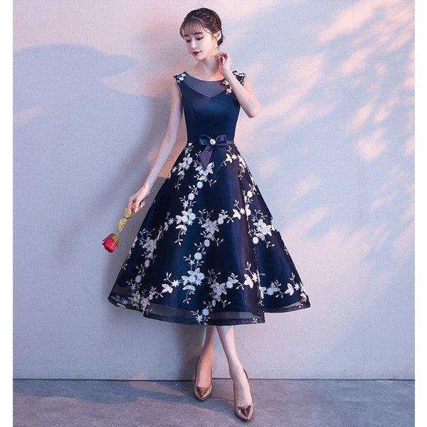 【時間限定10%OFF】パーティードレス 結婚式 ドレス 袖なし ウエディングドレス 披露宴 忘年会 お呼ばれ ワンピース 丸襟 大きいサイズ パーティドレス 二次会 お洒落