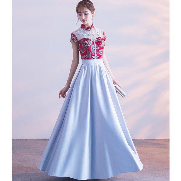 【時間限定10%OFF】ロングドレス パーティードレス 結婚式 ドレス 大きいサイズ 大人 上品 可愛い お呼ばれ 花嫁 披露宴 発表会 演奏会 二次会 刺繍柄 お呼ばれ