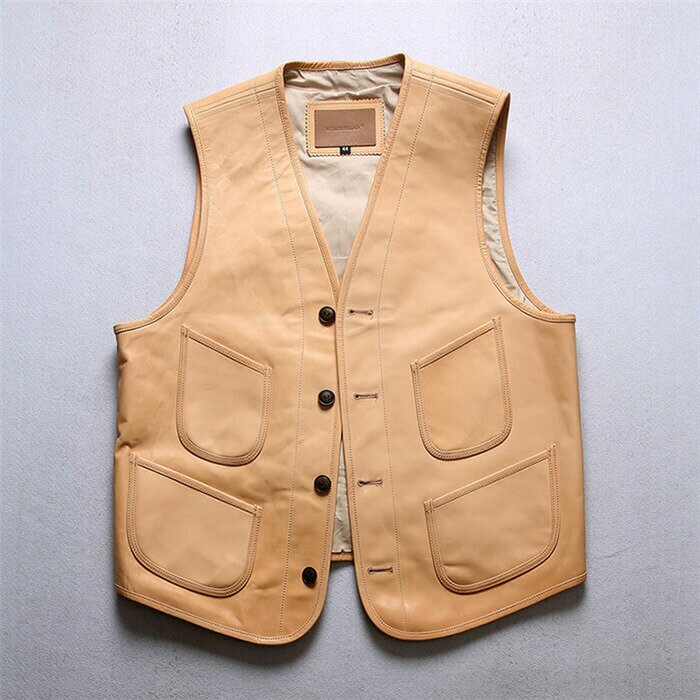 レザーベストメンズファッションバイ...