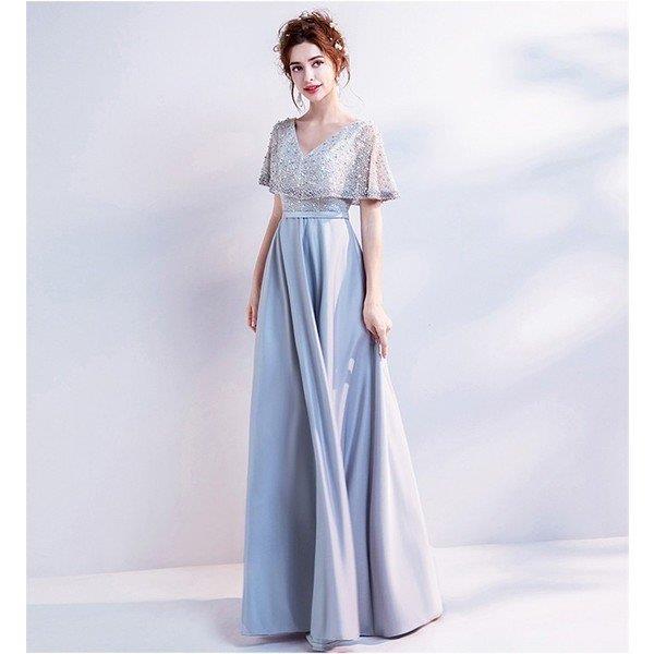 【時間限定10%OFF】ロングドレス 演奏会 パーティードレス 結婚式 ドレス ス 人造真珠 ウェディングドレス パーティー 二次会 お呼ばれ 忘年会 ドレス 二次会 3