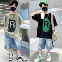 【期間限定10%OFF】子供服 セットアップ 夏 男の子 ジャージ キッズ 韓国子供服 上下セット 2点セット 半袖 Tシャツ パンツ ベビー服 男児 おしゃれ...