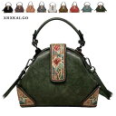 レディースバッグ 中国風刺繍バッグ PUバッグ ショルダーバッグ チャイナドレス レトロ 手提げバッグ 肩掛け 刺繍 和装・着物コーデ PUレザー 鞄 3way...