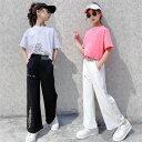 【時間限定10%OFF】子供服 セットアップ キッズ 女の子 半袖 2点セット 上下セット Tシャツ 薄手 ハーフパンツ おしゃれ カジュアル 涼しい 可愛い ...
