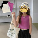 【時間限定10%OFF】タンクトップ ベビー 子供服 ブラウス ノースリーブ トップス キッズ 女の子 可愛い カジュアル おしゃれ 可愛い 薄手 ガールズ 新...