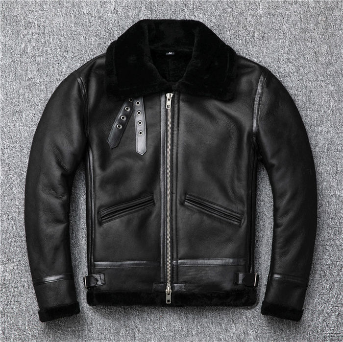 【時間限定10％OFF】ライトジャケット ムートンジャケット メンズ レザージャケット バイカージャケット 革ジャン 皮ジャン 羊毛 本物 ライダースジャケット ボア 防寒 アウター 送料無料