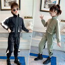 【時間限定10%OFF】子供服 セットアップ キッズ 女の子 長袖 春秋 上下セット トップス アウター ロングパンツ 子供ジャージ スポーツウェア 運動着 お...