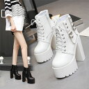 【時間限定10%OFF】ショートブーツ レディース ハイブーツ ブーツ 長靴 女性用 シューズ 14CMヒール 美脚 靴 春秋冬物 冬物 オシャレ 裹起毛 歩き...
