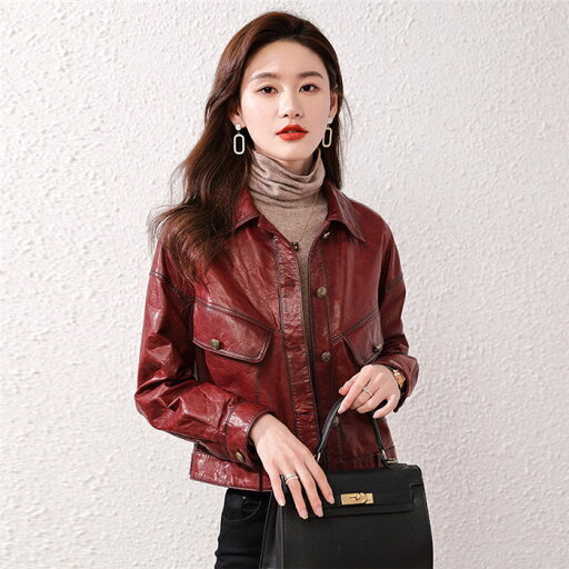 【時間限定10%OFF】本革ジャケット 革コート ラムレザージャケット 女性 リアルレザー 秋冬アウター 羊革ジャケット ショート丈 長袖 ブラック 送料無料 【時間限定10%OFF】本革ジャケット 革コート ラムレザージャケット 女性 リアルレザー 秋冬アウター 羊革ジャケット ショート丈 長袖 ブラック 送料無料