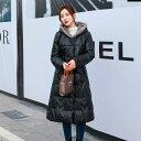 【時間限定10%OFF】ダウンコート レディース アウター 冬服 ラムレザー コート 本革 毛皮コート ロングコート フォックスファー付 ロング丈 着痩せ 防寒 キルティング 大きいサイズ 送料無料