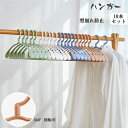 【時間限定10%OFF】ハンガー 10本セット アーチハンガー 人体ハンガー 型崩れ防止 肩に丸み 変形にくい 丈夫 頑丈 収納 物干しハンガー 省スペース収納...