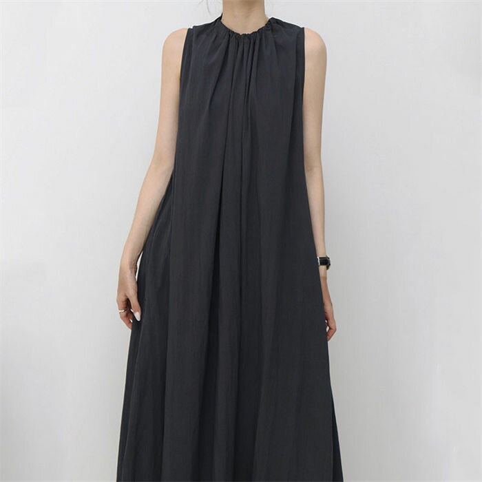 【時間限定10%OFF】ノースリーブワンピース ワンピース ノースリーブ ボート マキシワンピース レディース 夏 マキシ丈 ゆったり 体型カバー 大きいサイズ シンプル おしゃれ きれいめ 母の日 オリジナル 春 夏 送料無料