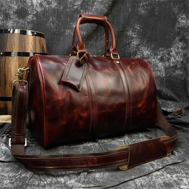 【時間限定10%OFF】ボストンバッグ 本革 メンズ 高級本革 光沢 旅行鞄 レザー 小旅...