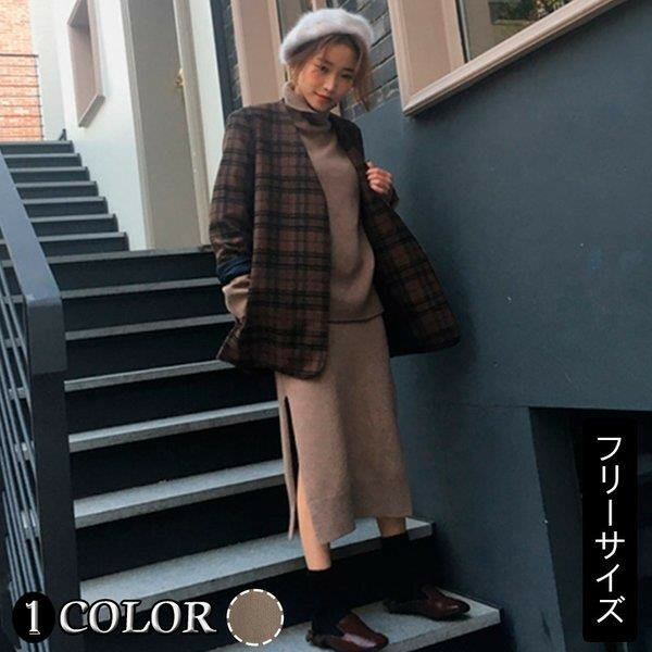 ニットセータープルオーバーハイネッ...