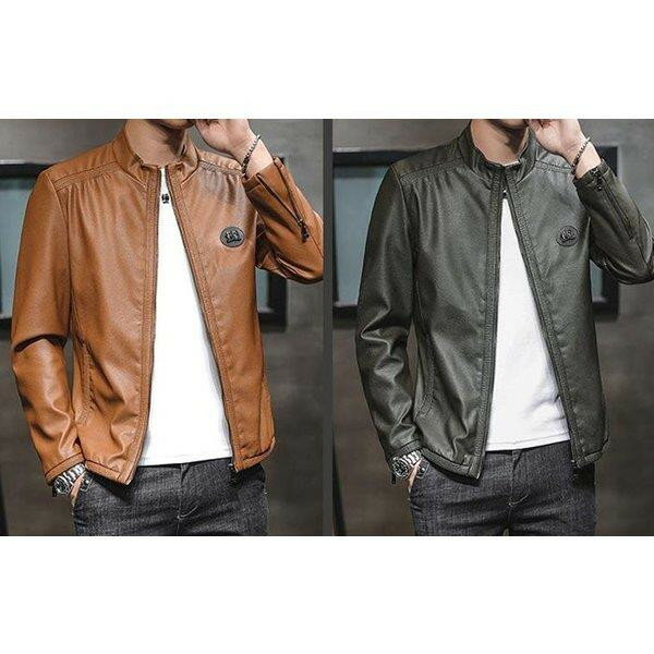 【時間限定10%OFF】ライダースジャケット メンズ レザージャケット ショート丈 フェイクレザージャケット 無地 pu革 秋冬アウター ブラック 黒 革ジャン 新作