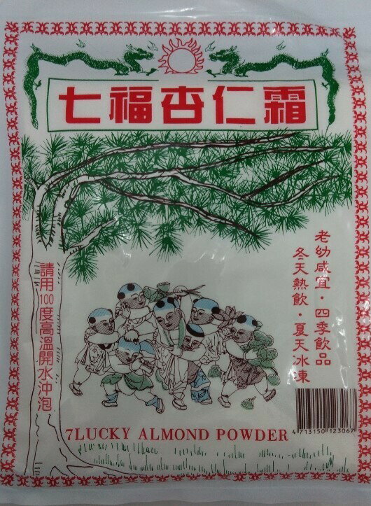 商品情報品名杏仁パウダー調整品原材料名砂糖、杏の仁、ブドウ糖、コーンスターチ、脱脂粉乳/香料内容量400g原産国名台湾輸入者丸松物産杏仁豆腐＆杏仁プリンを手づくりで！七福牌　杏仁霜　400g 特選杏仁原料と精選したブドウ糖、コーンスターチ、脱脂粉乳など独自の製法で調製された杏仁パウダーです。 お湯（80℃前後）、牛乳、寒天を加えて、風味豊かな杏仁豆腐をお作り頂けます。使用例：手軽に杏仁ミルク、杏仁ココアなどのドリンク、洋菓子にも 12