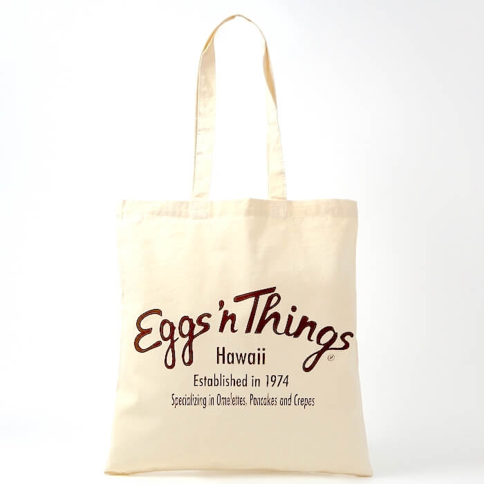 Eggs 039 n Things HAWAII【ハワイ限定】エッグスンシングス エコバッグ トート トートバッグ A4 縦型 布バック 洗える エコトート 縦型トートバッグ 布トートバッグ シンプル おしゃれ カジュアル ハワイアン ハワイアン雑貨 シンプル ギフト