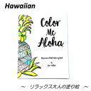 【ハワイ直輸入】大人の塗り絵『 Color me ALOHA』Hawaii限定 送料無料 ハワイアン ぬりえ A4 海 植物 動物 果物 リラックス エンジョイ ヒーリング カラーミー お洒落 シンプル ハワイアン雑貨 ギフト 隙間時間 ストレス解消 趣味 脳トレ 色鉛筆 絵具