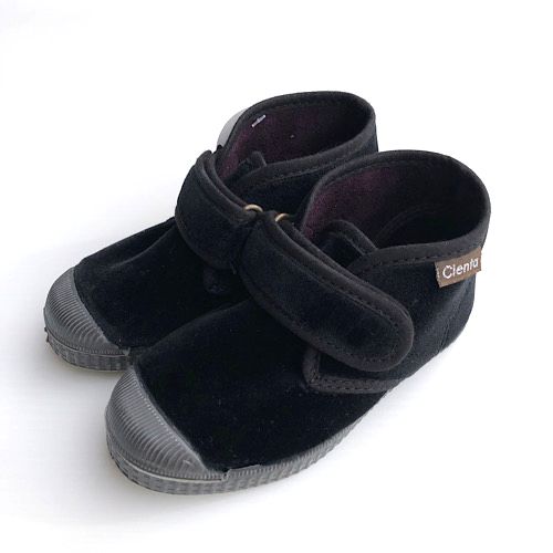 cienta【シエンタ】ベルクロブーツ ベロア ハイカット （2色）（21(12.3cm)〜34(21.0cm)）975-075［送..