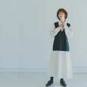 SALE【20%OFF/セール】nunuforme【ヌヌフォルム】ベスト付シャツワンピース(2色)(レディース/2サイズ)64-nf16-443-012a-f
