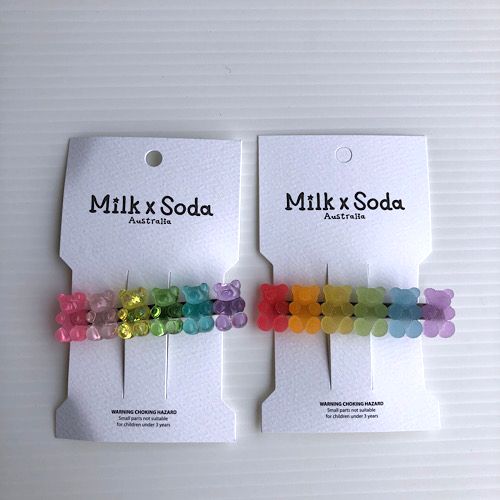 【Milk & Soda】milk&soda HAIR CLIP クマ ファミリー（2色）mxs_hc329_330