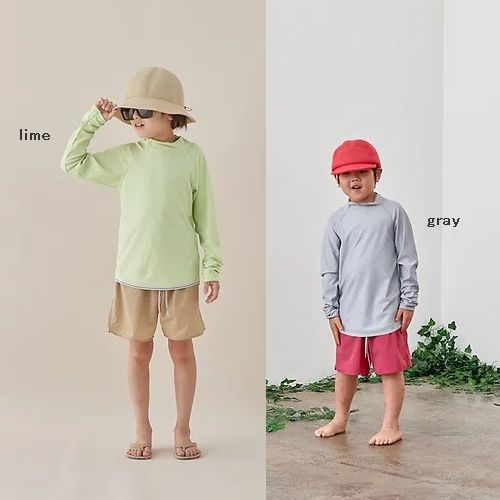 楽天あおまめ子供服-おしゃれブランド-【春夏/継続】MOUN TEN.【マウンテン】bottleneck rash guard（4色）（95〜140/4サイズ）22s-mt69-1147a［セール対象外］