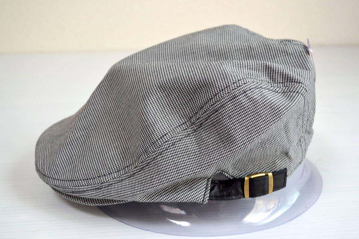 大きいサイズ★頭周61cm★マイクロ千鳥ハンチング/20157/総裏付