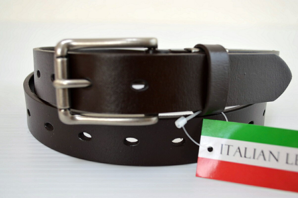 送料無料 イタリア製牛革使用/一枚革ベルト/帯幅約30mm/高品質/ベーシック/ウエスト105cmまで対応/ITY7/