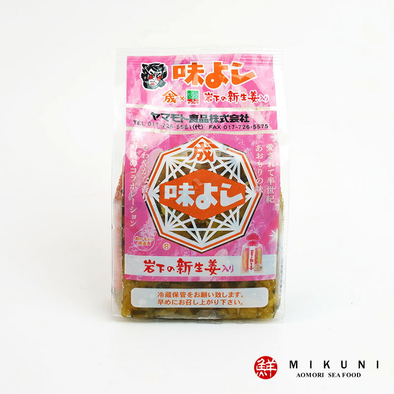 内容量 135g 原材料 大根、きゅうり、数の子、昆布、するめ、漬け原材料[たん白加水分解物、砂糖、しょうゆ、醸造調味料、香辛料、カニエキス、食塩、かつお節調味料エキス]/ソルビット、調味料(アミノ酸等)、酒精、酸味科、着色料(カラメル)、リン酸塩(Na)、酸化防止剤(ビタミンC)、甘味料(ステビア)、(一部に小麦・かに・大豆・いかを含む) 原材料原産名 国産(大根、きゅうり)、台湾(しょうが)、カナダ又はオランダ又はその他(数の子) 保存方法 要冷蔵(5℃以下) 賞味期限 製品に記載。出荷状況により賞味期限が若干異なります。ご了承ください。 出荷後2ヶ月を目安に冷凍保存も出来ますが、なるべくお早めにお召し上がりください。 お届け方法 冷凍便にて発送いたします。 商品詳細 やさしい辛味と爽やかな香り、シャキシャキとした食感が特徴な岩下の新生姜と奇跡のコラボレーション！ 数の子・スルメ・昆布(ネバリがあります)などの海の幸に大根、きゅうりなど、山の幸を風味よく漬け込んだ醤油漬に「岩下の新生姜」(千切り)を加えさわやかな風味に仕上げました。