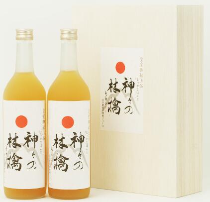 楽天みちのくふるさと便【送料無料】「神々の林檎」青森県産最高級りんごジュース 1箱　【 720ml×2本入り 】 【合同会社　まっかなほんと】　【楽ギフ_包装】