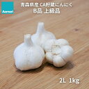 【早い者勝ち！最大2,000円OFFクーポン配布中！】 青森県産 CA貯蔵 にんにく B品 上級品 2Lサイズ 1kg 福地ホワイト六片種 あおもりシ..