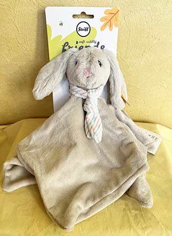 【即納】Steiff シュタイフ テディベア ぬいぐるみ 定番品 2021年発売 ベイビーシリーズ 「ホッピーラビットコンフォーター」 【残り1点】