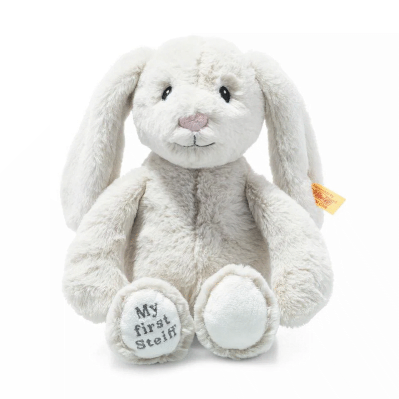 Rakuten - Steiff シュタイフ うさぎ ぬいぐるみ 定番品 フレンズベイビーシリーズ マイファーストシュタイフ ラビット ペールグレーカラー 26cm