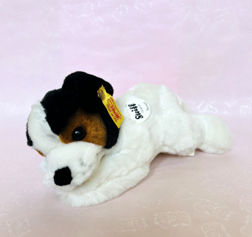 Rakuten - Steiff シュタイフ ぬいぐるみ 定番品 Strupy ジャックラッセルテリア 仔犬 22cm 寝そべりタイプ