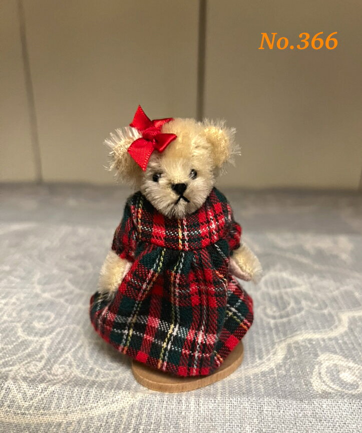 Rakuten - 2004年発売 マフィーバンダーベア 20周年記念エディション ミニチュアテディベア「レッドフランネル」