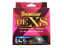 クレハ シーガー PEX8 200m 0.4号 SEAGUAR PEライン マルチカラー 9.1lb 8ブレイド 8X 8本編み 8本組 エギング ティップラン...