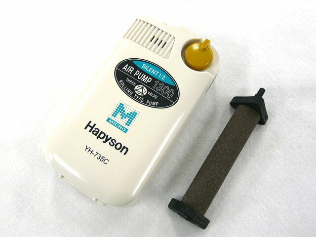 【特価品】ハピソン Hapyson 乾電池式エアーポンプミクロ YH-735C エアーポンプ 浄化槽 水槽 強力 金魚 アオリイカ 鮎友釣り 生活防水 酸素 ポンプ ブクブク ぶくぶく アクアリウム メダカ エ…