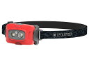 レッドレンザー(LED LENSER) LEDヘッドライト HF4R Core（充電タイプ） レッド 502792 高輝度 ヘッドランプ 防滴 防水 IP68 可動式 ヘッド 充電式 USB 登山 キャンプ 防災 アウトドア 釣り フィッシング トレッキング 停電対策 災害 洞窟