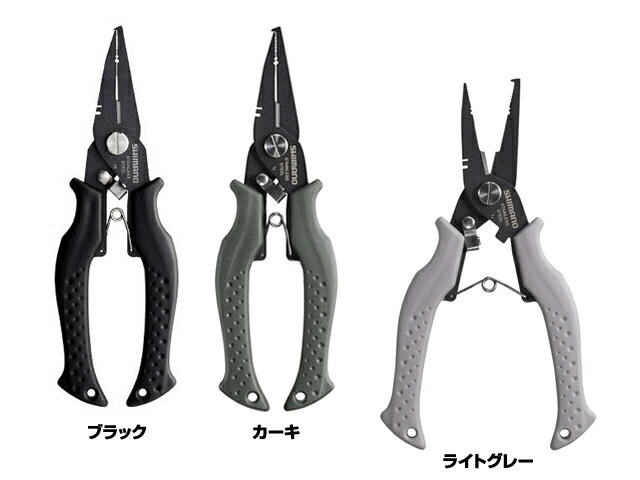 【あす楽対応】シマノ Shimano アドバンスドプライヤー RH TYPE-F CT-541P ブラック グレー ブルー カーキ 多目的プライヤー フッ素加工 ステンレス ランヤード リングオープナー ギザ刃使用ラ…