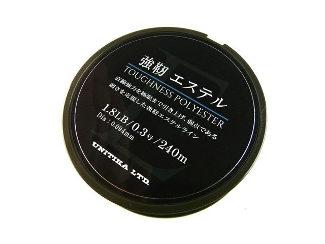 ユニチカ(UNITIKA) 強靭エステル 240m 0.35号 2lb エステルライン ポリエステル 高感度 直線強力 結節強力 ナチュラル クリアー エリアト...