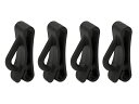 ビセオ(VICEO) ベルトカラビナリンク4個入 38mm ブラック VC30838K 吊り下げ 携行ツール 収納 小物 ストラップ ホルダー Dカン D環 ハンギング 後付け オプション 簡単 便利 便利アイテム 釣具 釣り具 釣り道具 釣り用品 釣り フィッシング タックル